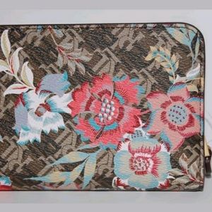 Ralph Lauren Dobson floral continental wallet.